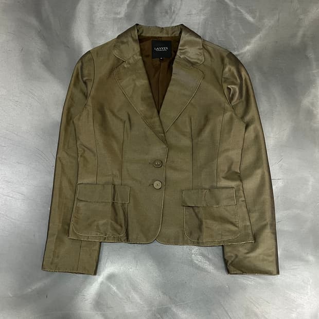  랑방 아카이브 글로시 블레이저 y16006