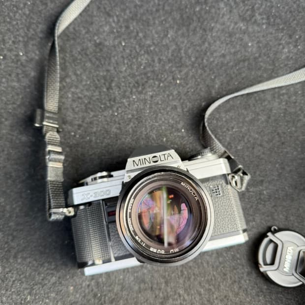 미놀타 x-300 필름카메라 순정 정품 가죽케이스 포함