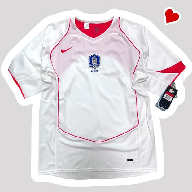 새상품 나이키 04s 코리아 화이트 어웨이 유니폼