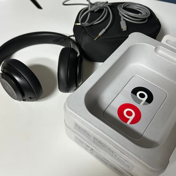 비츠 스튜디오 프로 무선 오버 이어 헤드폰 블랙