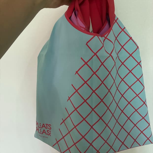 플리츠플리즈 이세이 미야케 리버서블 그래픽 토트백 🛍️