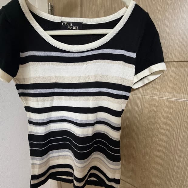 CECIL McBEE Vintage Striped Knit Top