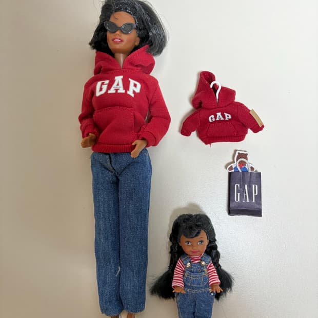 마텔사정품 바비인형 GAP 흑인바비&켈리