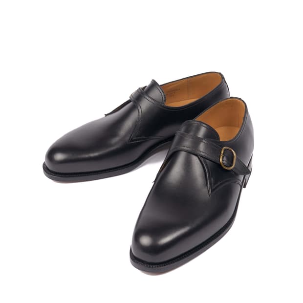 Simple Buckle 231 Derby Black Boxcalf