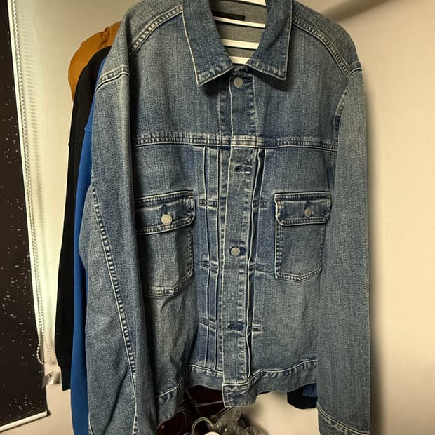 유니클로 2새대 데님자켓 xl