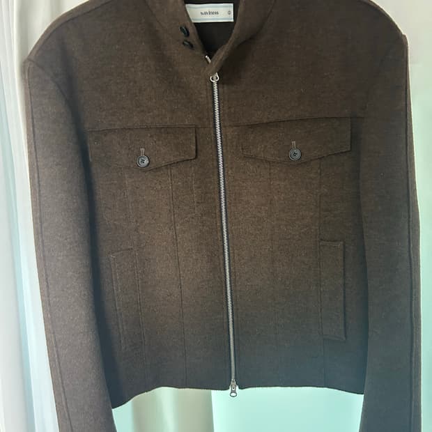 웨이비니스 24fw 스퀘어 해링턴 자켓 - 1 size