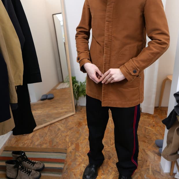 준야 와타나베 코듀로이 카라 자켓