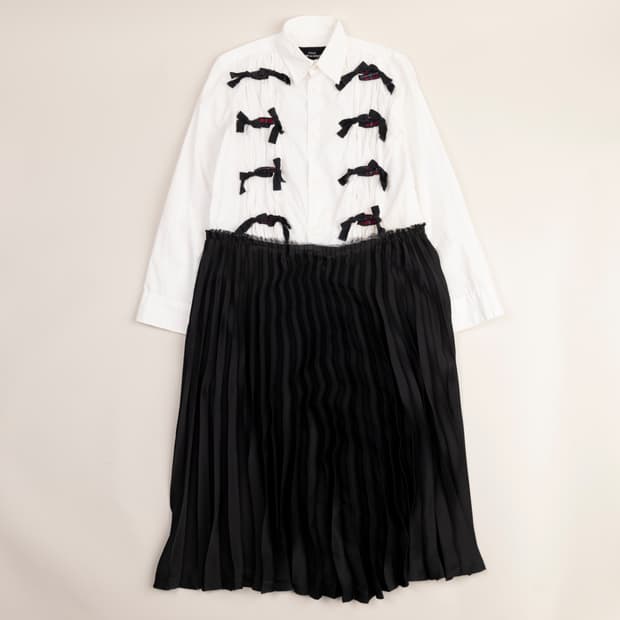 꼼데가르송 트리콧 보우 원피스 M