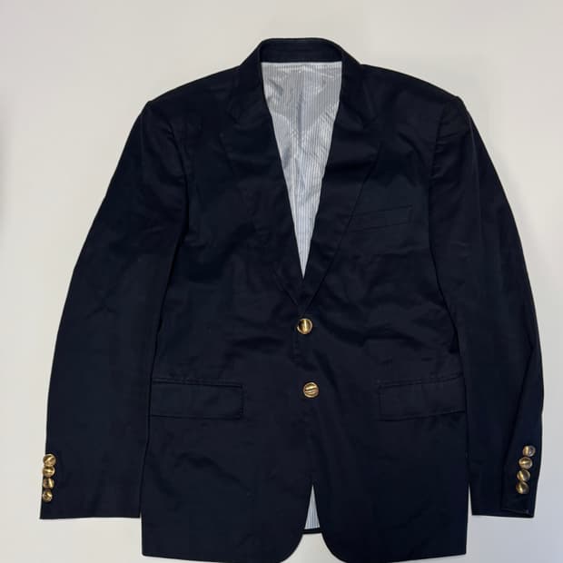 한섬 타임 Time 옴므 네이비 금장 코튼 정장 자켓 M
