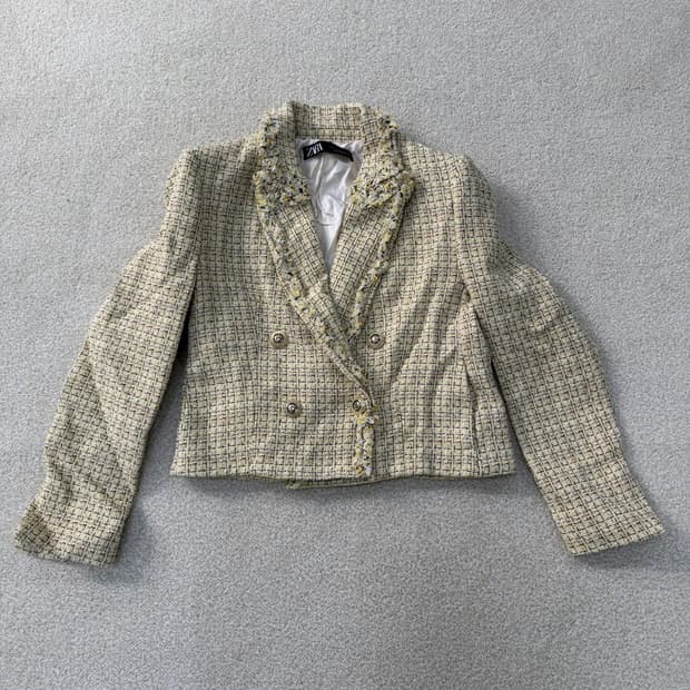 [M] 자라 여성 트위드 자켓 0108T1