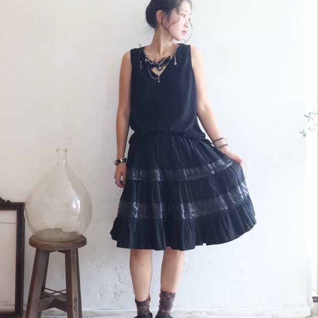 [Toga Pulla] Cotton Transition Skirt