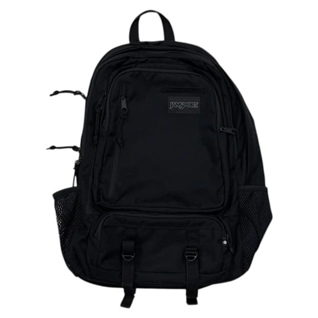 잔스포츠 빈티지 엔보이 주우재 백팩 가방 올검 블랙