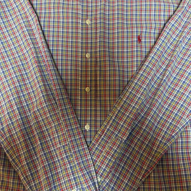 폴로 랄프로렌 체크 셔츠 남방 빅사이즈