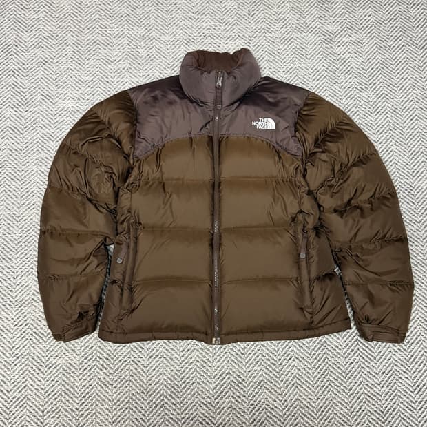 노스페이스 켄달제너 무광 초코 브라운 700 눕시 패딩