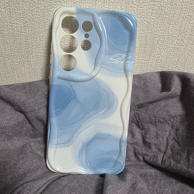 새상품) 갤럭시 S25 울트라 물결무늬 폰케이스