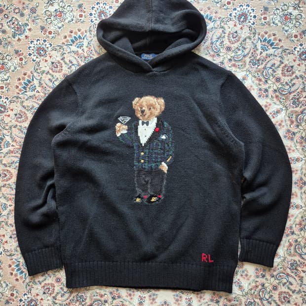 폴로 마티니 베어 후드 니트