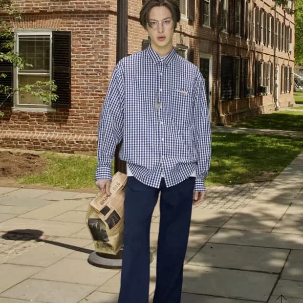 Stu 체크셔츠