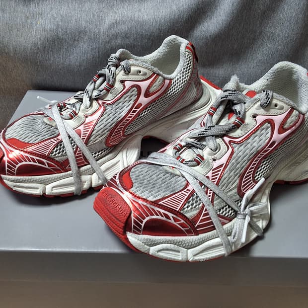 발렌시아가 3xl 스니커즈 레드 44