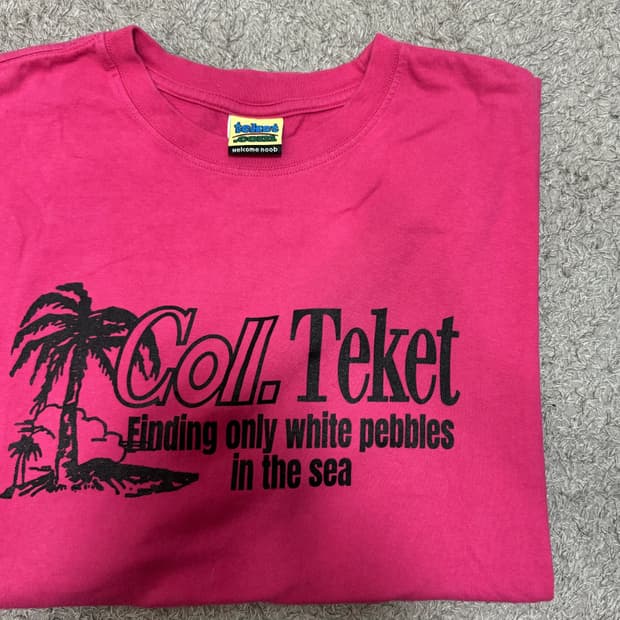 테켓 핑크 오버 티셔츠