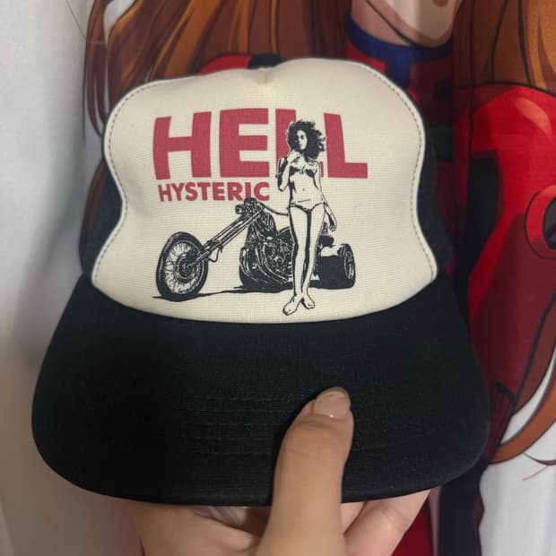 히스테릭글래머 HELL 볼캡 모자 블랙 