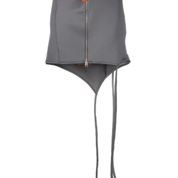 오토링거 그레이 퍼 지퍼 스커트 