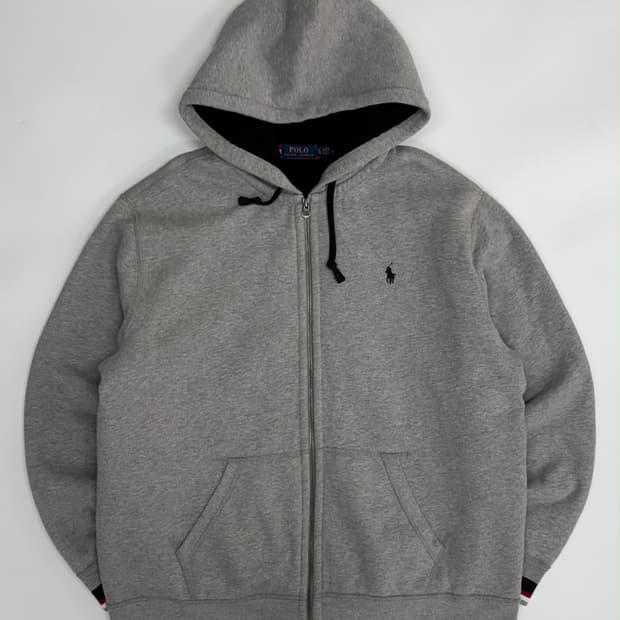 [XL] 폴로 랄프로렌 그레이 쉐르파 후드집업