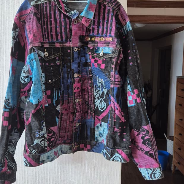 퀵실버 데님 자켓