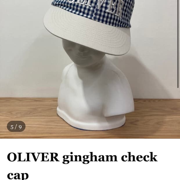 마스컴퍼니 OLIVER gingham check cap
