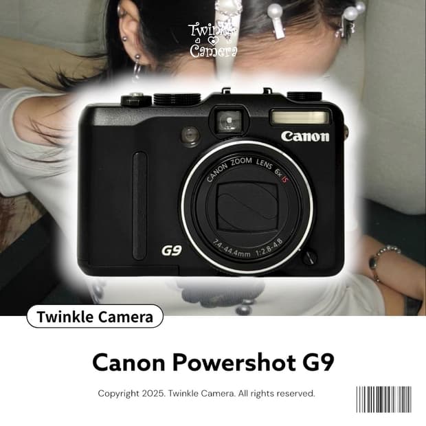 (아이브유진✨) Canon Powershot 캐논 파워샷 G9