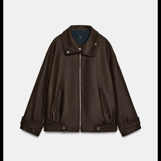 자라 하이넥 자켓