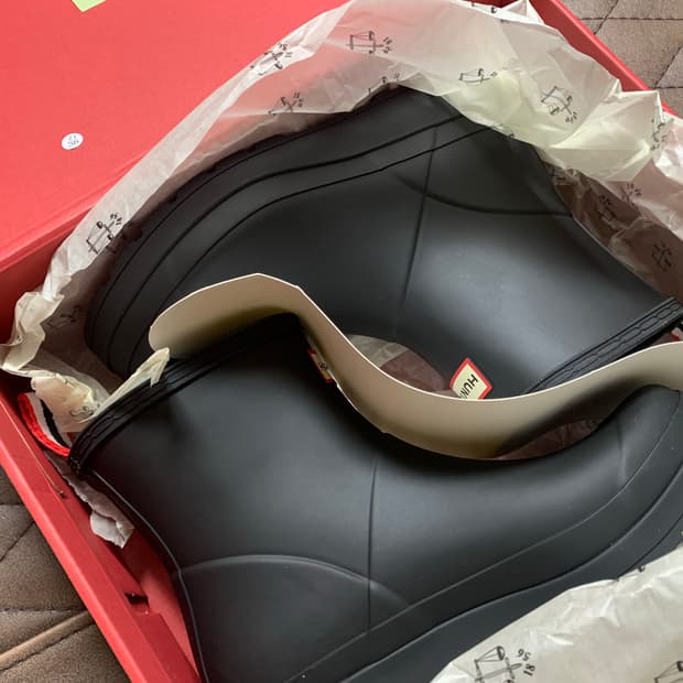 헌터 플레이 숏 레인부츠 240