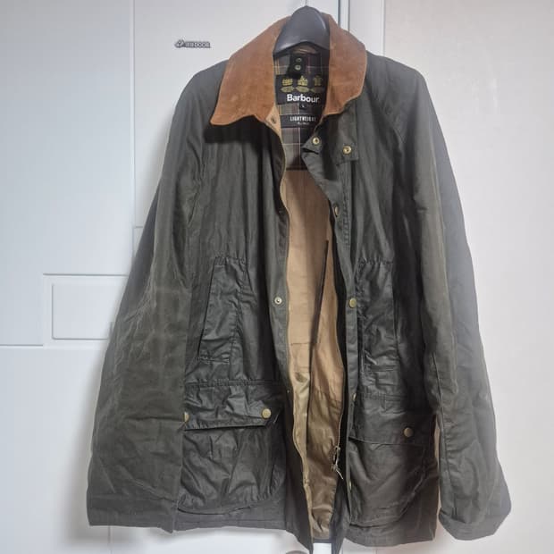 바버 Barbour 라이트웨이트 애쉬비 4oz 왁스 자켓 L