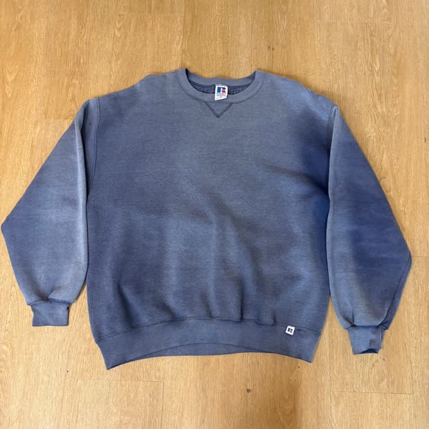 90s 러셀 선페이드 스웻셔츠 XL