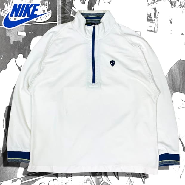 90s nike 나이키 올드스쿨 반집업 맨투맨