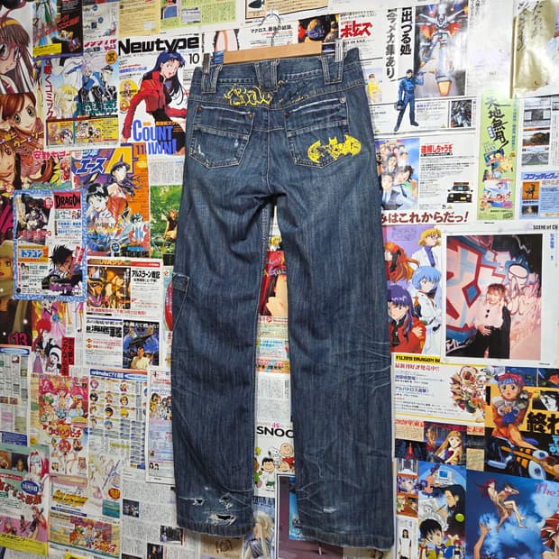 DOHC 사이드 포켓 베트맨 데님 팬츠