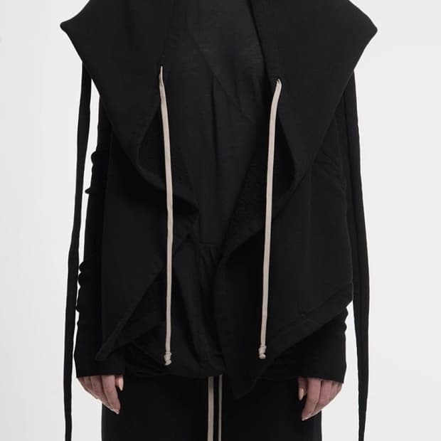 릭 오웬스 다크쉐도우 케이프 후디 Rick Owens DRKSHDW