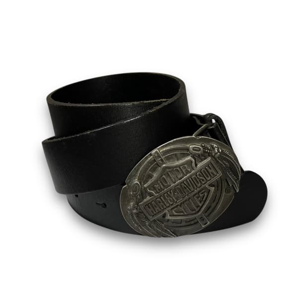 할리데이비슨 인디언 모터사이클 바이커 가죽 벨트