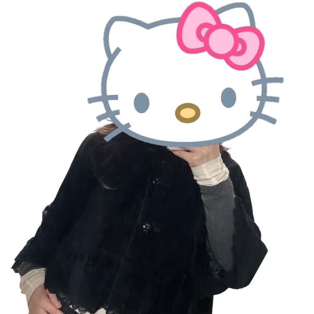 액시즈팜 레이스 트리밍 케이프 자켓