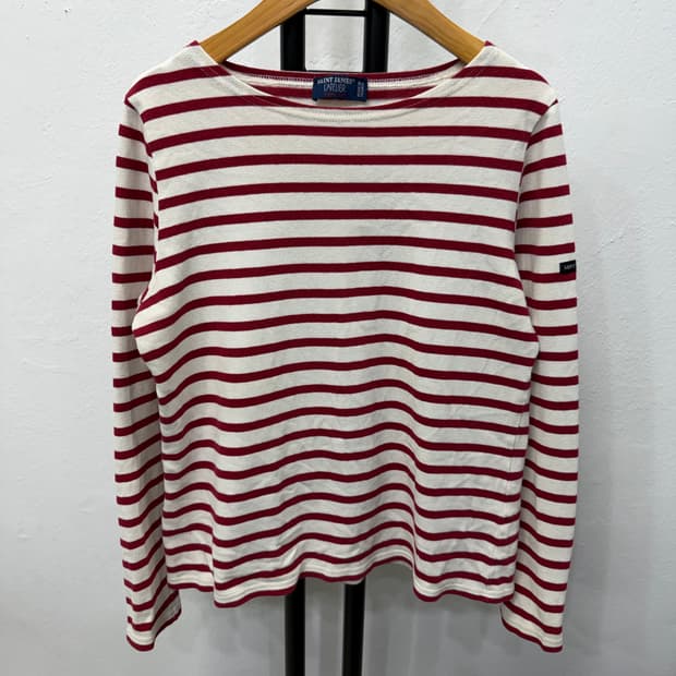 정품) 세인트제임스 여성 스트라이프 티셔츠 XS