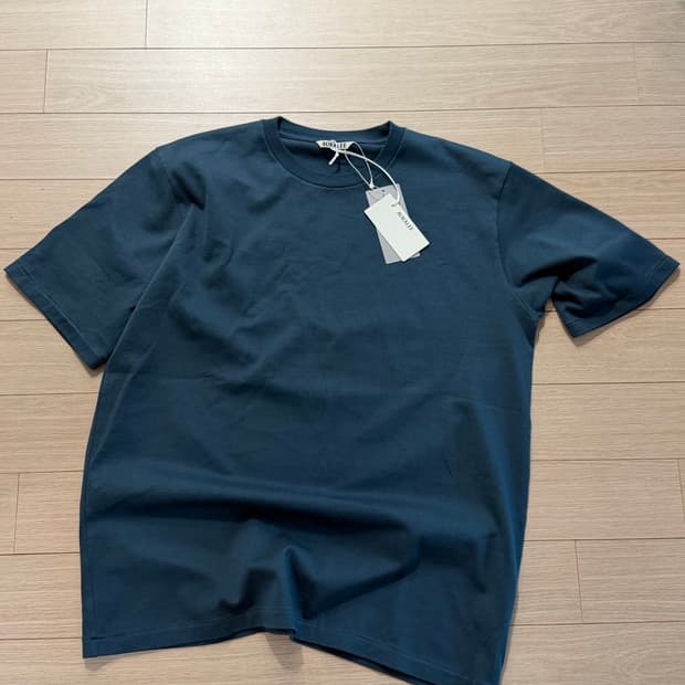 오라리 코튼 반팔티 딥그린