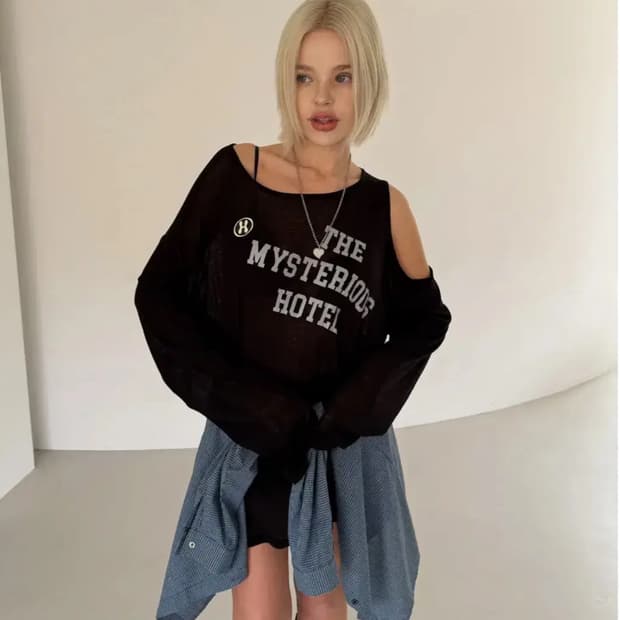 미스테리어스호텔 SHOULDER HOLE TMH SLEEVE 숄더 슬리브