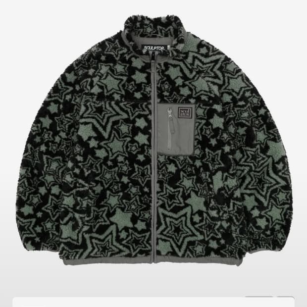 스컬프터 Sherpa Jacket Space Black 뽀글이 후리스