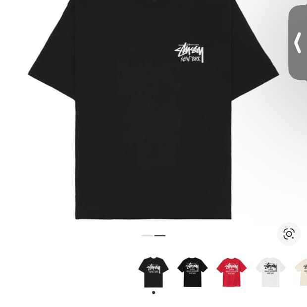 스투시 뉴욕 티셔츠 블랙S