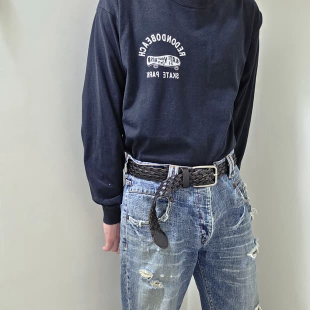 길단 스케이트 크루 롱 슬리브 티셔츠