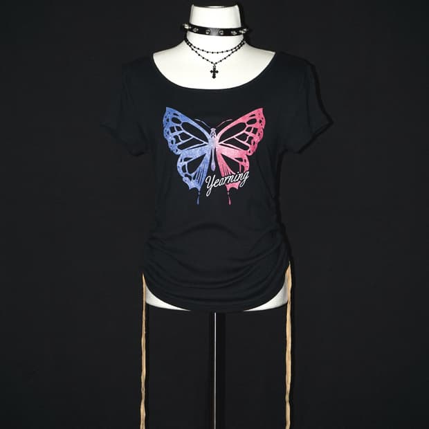 [livre claire] butterfly graphic t 