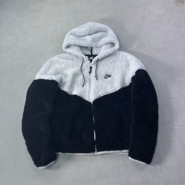 W 100 나이키 양털 플리스 후드집업 