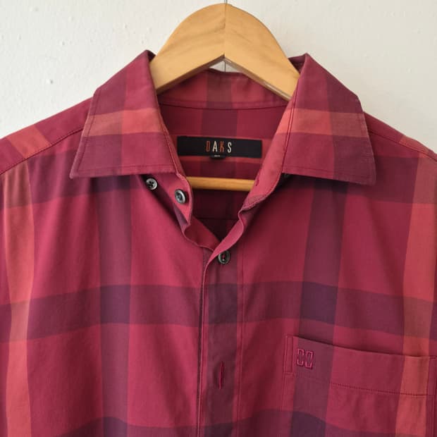닥스골프 남성 체크코튼셔츠 95사이즈