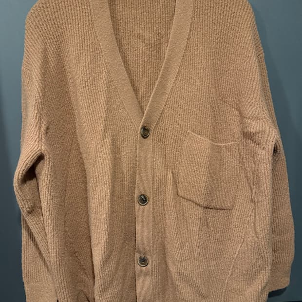 시스템옴므 니트 오버핏 울가디건