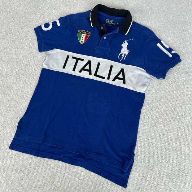 폴로 랄프로렌 이탈리아 치프키프 블루 반팔 폴로티 95