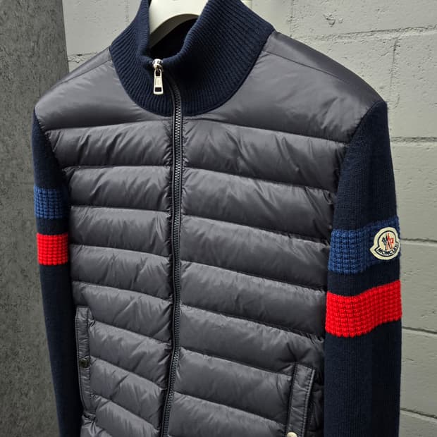 몽클레어 암밴드 니트패딩 M